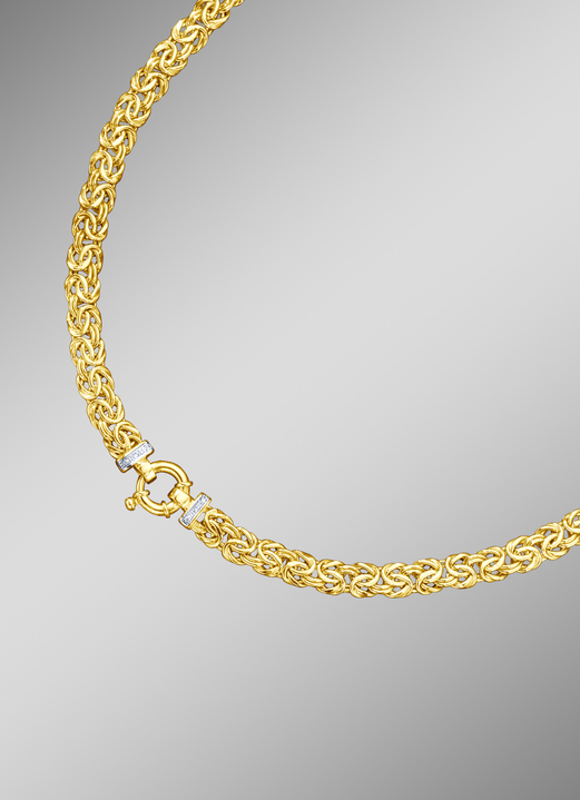 Armbanden - Prince of Wales-ketting met diamanten, in Farbe , in Ausführung Halsketting, 45 cm Ansicht 1