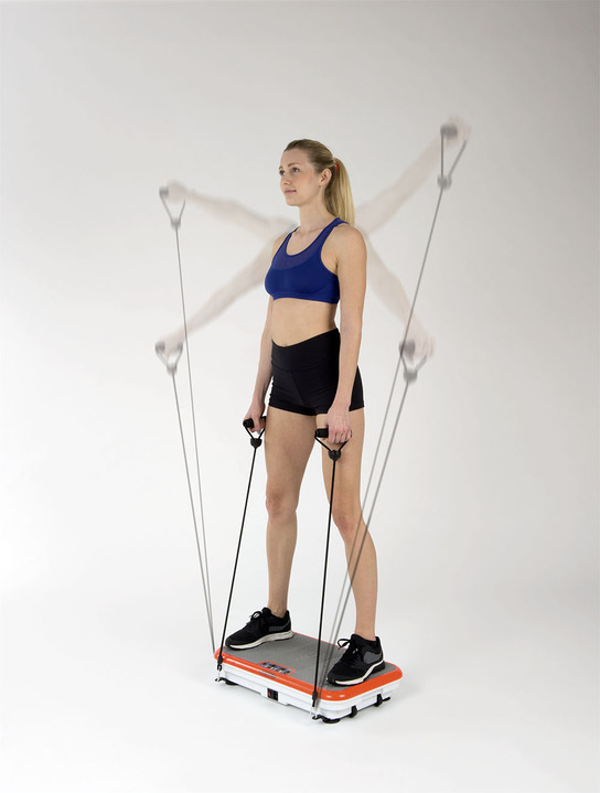 Fitness - Vibroshaper trilplaat, in Farbe