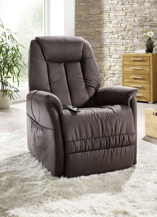 Tv-fauteuil met motor en opstahulp