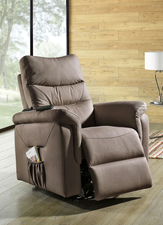 TV fauteuil / relaxfauteuil - Relaxfauteuil met opstahulp, in Farbe BRUIN, in Ausführung Ohne Massagefunktion Ansicht 1