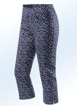 Zachte stretch capri-broek