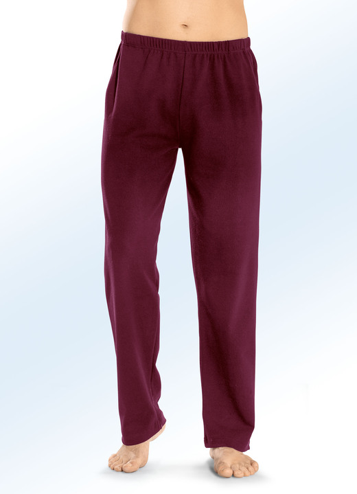 Homewear & vrijetijdsmode - Rechte broek, in Größe 024 bis 062, in Farbe BORDEAUX