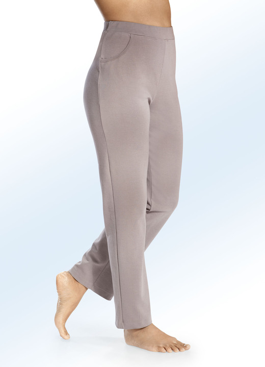 Vrijetijds pantalons - Broek met twee steekzakken, in Größe 018 bis 054, in Farbe TAUPE Ansicht 1