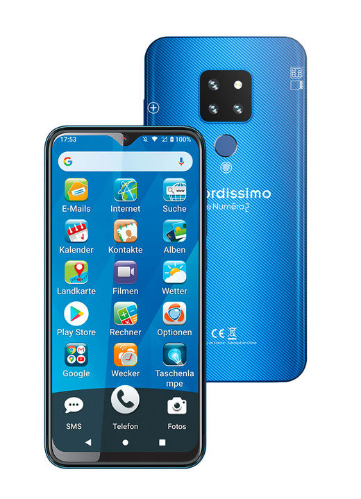 Mobiele telefoon - Ordissimo Smartphone LeNuméro, in Farbe ZWART, in Ausführung Smartphone Lenuméro 2