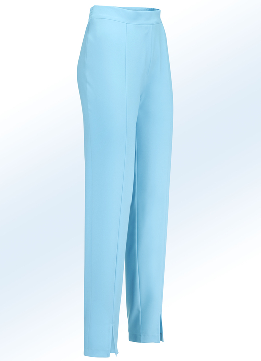 Broeken - Broek met trendy beensplitten, in Größe 018 bis 235, in Farbe TURQUOISE Ansicht 1