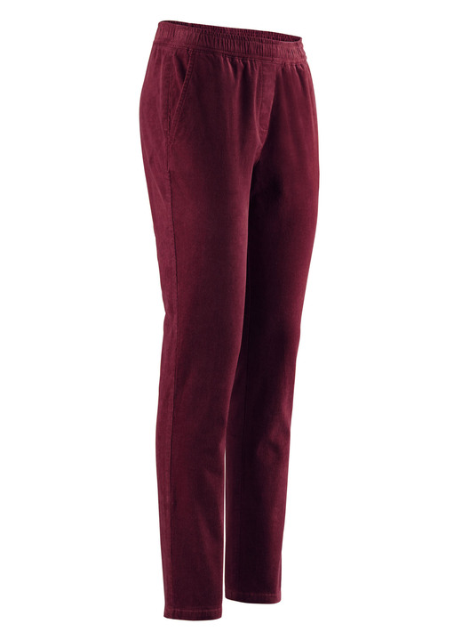 Broeken - Corduroy broek in pull-on-stijl, in Größe 018 bis 052, in Farbe BORDEAUX Ansicht 1