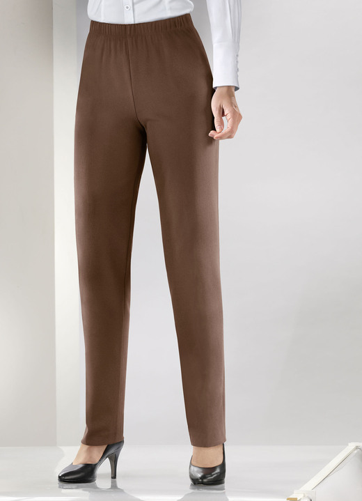 Broeken - Broek in pull-on model, in Größe 019 bis 054, in Farbe COGNAC Ansicht 1