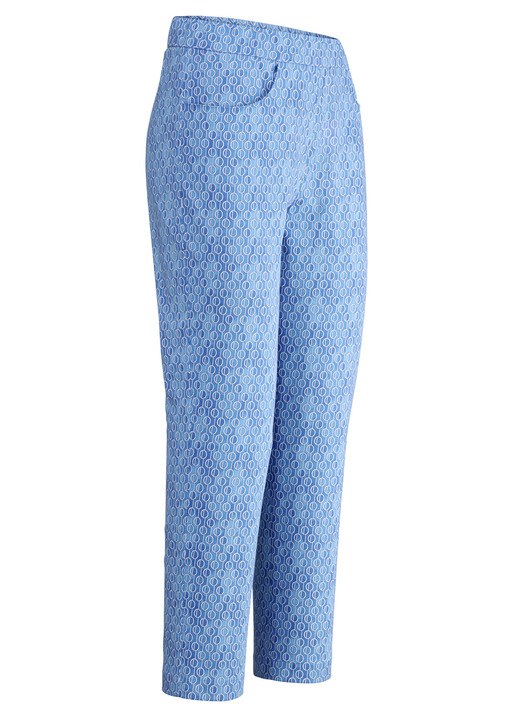 Broeken - Broek in actueel design, in Größe 018 bis 052, in Farbe AZUURBLAUW-WIT Ansicht 1