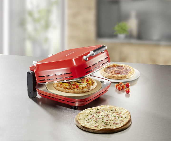 Keukenapparaten - GOURMETmaxx pizzamaker, in Farbe ROOD