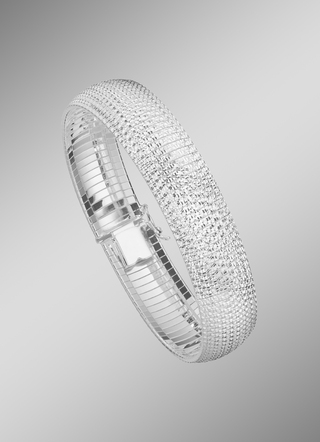 Zilveren armband met diamantcoating