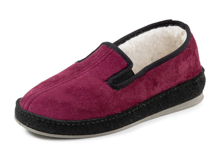 Ademende velours pantoffels