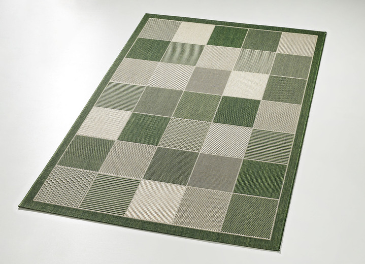 Modern - Bruggen en tapijten in sisallook voor binnen en buiten, in Größe 112 (vloerkleed, 60 x 110 cm) bis 282 (Tapijt, 200 x 290 cm), in Farbe GROEN Ansicht 1