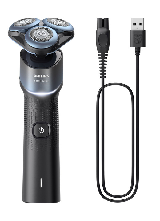 Scheer- & trimapparaten - Philips Shaver Series 5000X X5006/00 draadloos scheerapparaat, in Farbe ZWART METALLIC LICHTBLAUW Ansicht 1