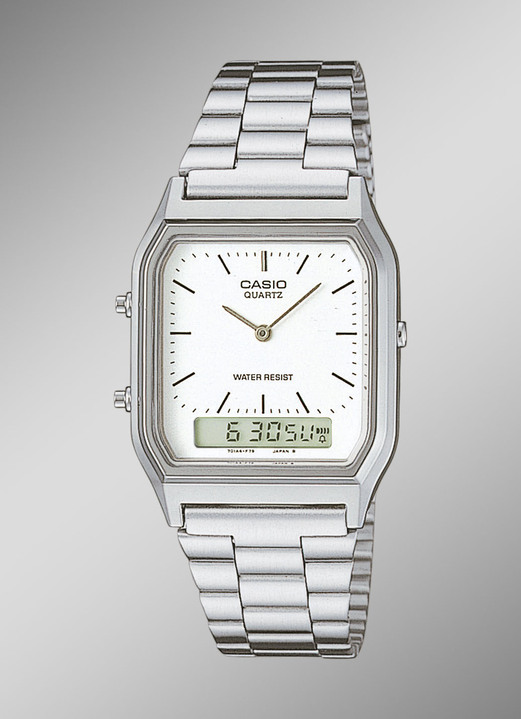 Kwartshorloges - Casio vintage quartz herenhorloge, in Farbe  Ansicht 1